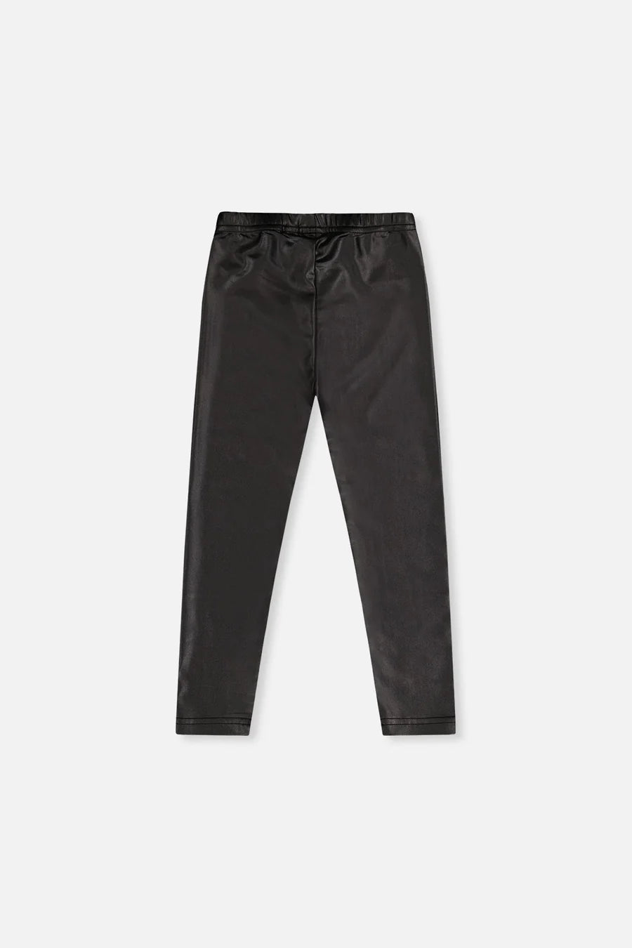 Deux Par Deux Faux Leather Leggings - Anthracite