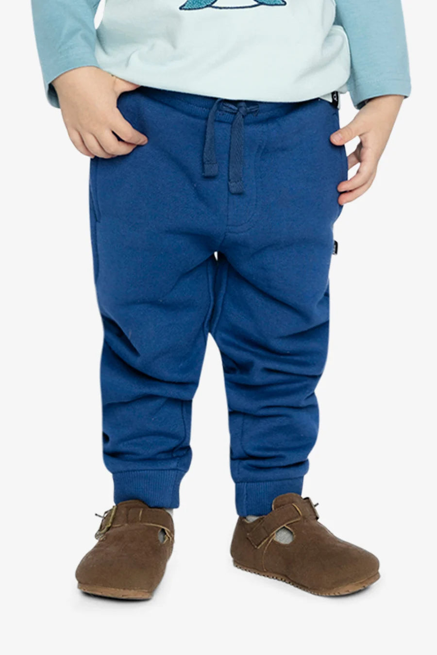 Deux Par Deux Fleece Sweatpants - True Navy