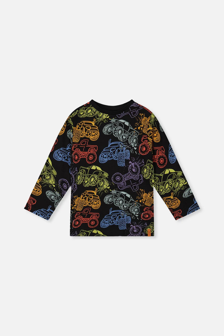 Deux Par Deux Organic Cotton T-Shirt - Monster Trucks