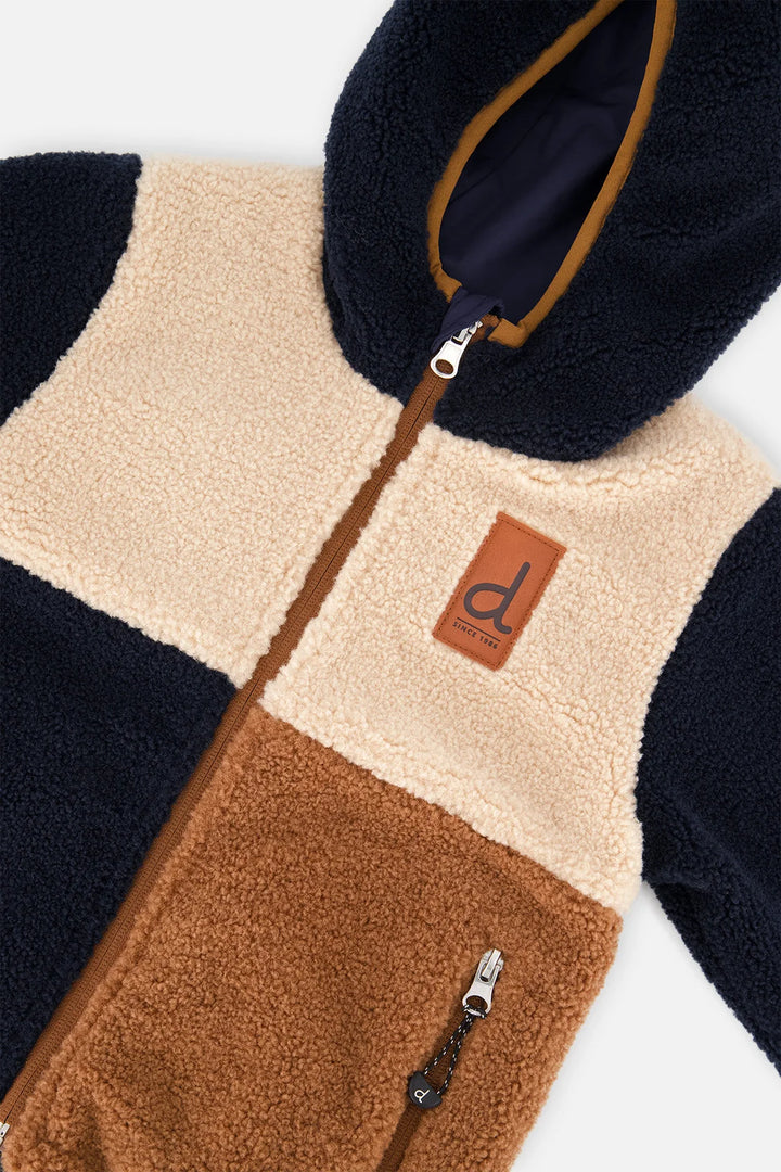 Deux Par Deux Reversible Mid-Season Jacket - Blue/Beige