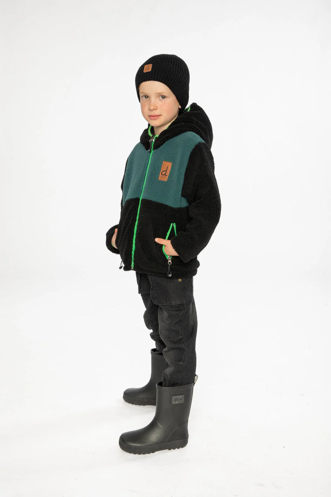 Deux Par Deux Reversible Mid-Season Jacket Black