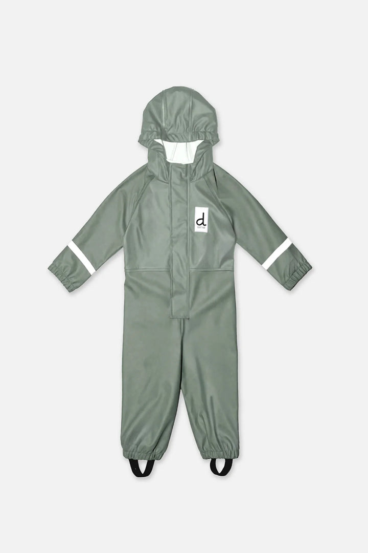 Deux Par Deux Baby Rain Suit - Sage Green