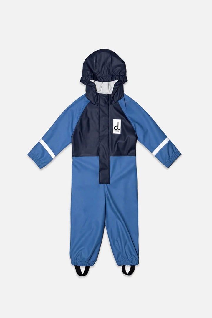 Deux Par Deux Baby Rain Suit - Blue