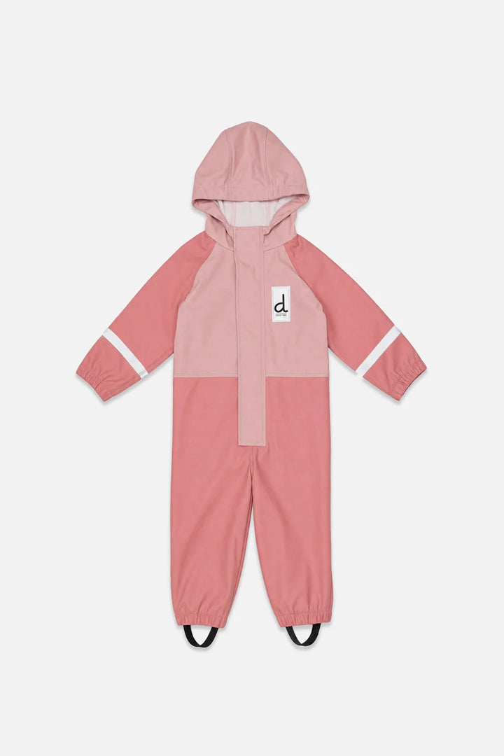 Deux Par Deux Baby Rain Suit - Pink