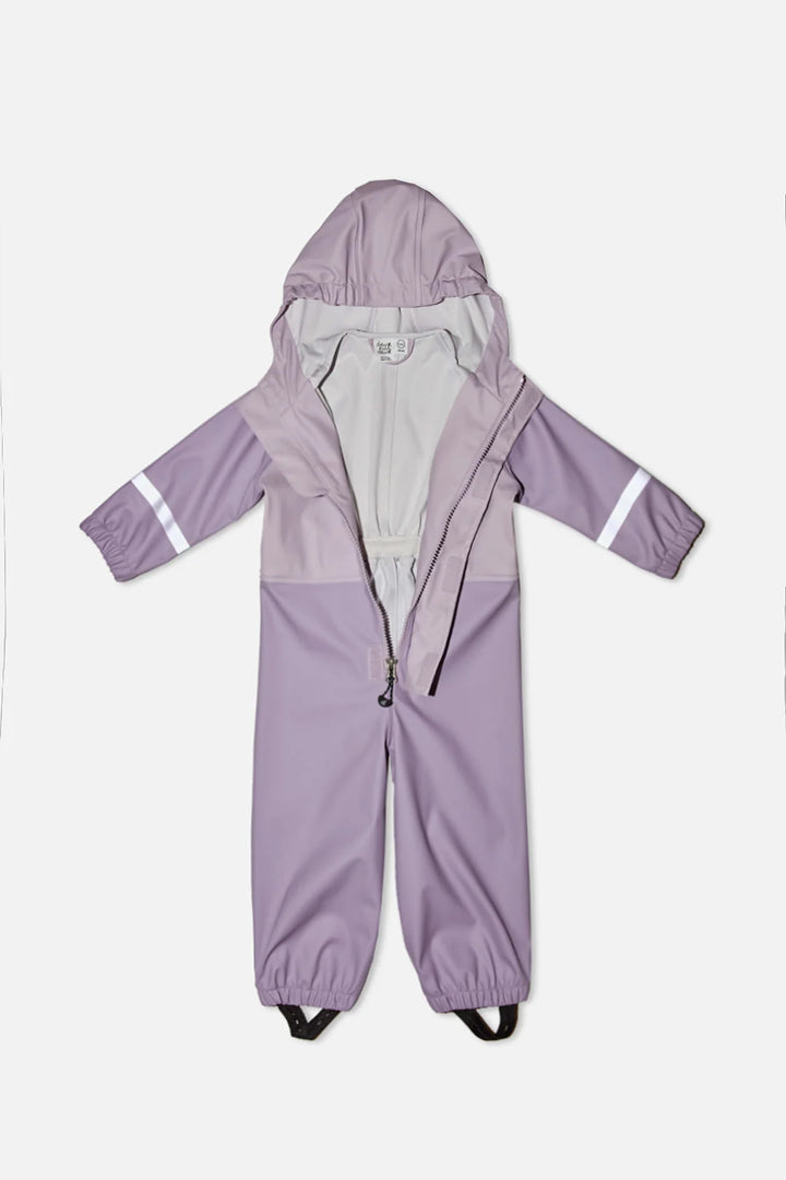 Deux Par Deux Toddler Rain Suit - Mauve