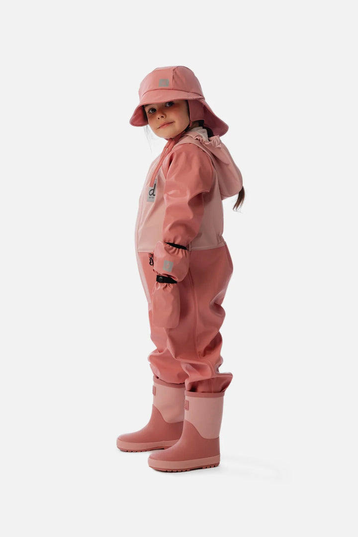 Deux Par Deux Toddler Rain Suit - Pink