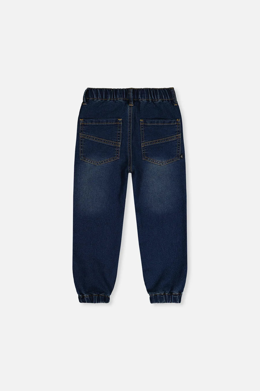 Deux Par Deux French Terry Denim Jogger Pants - Navy Denim