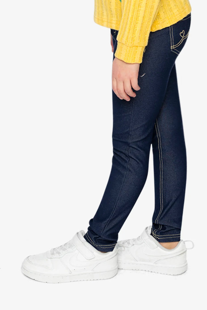 Deux Par Deux Jeggngs - Navy Denim