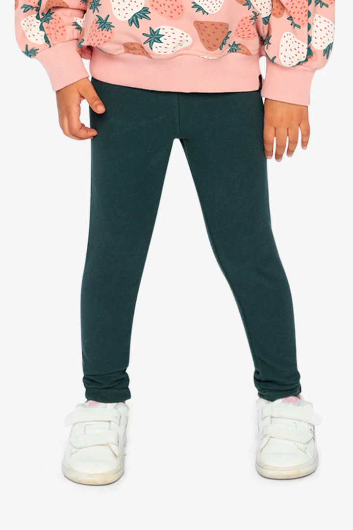 Deux Par Deux Ribbed Leggings - Jasper