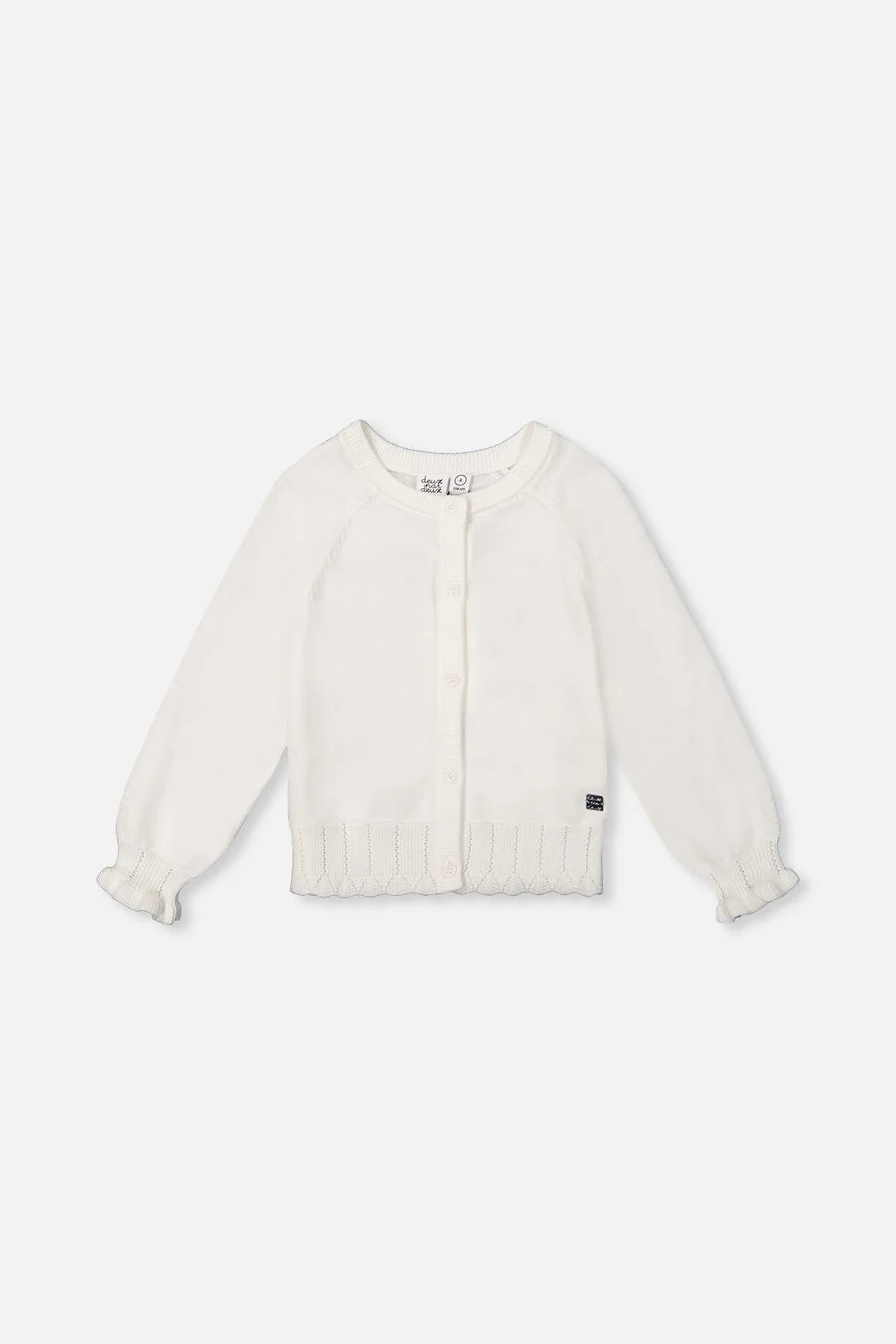 Deux Par Deux Knit Cardigan - Off White