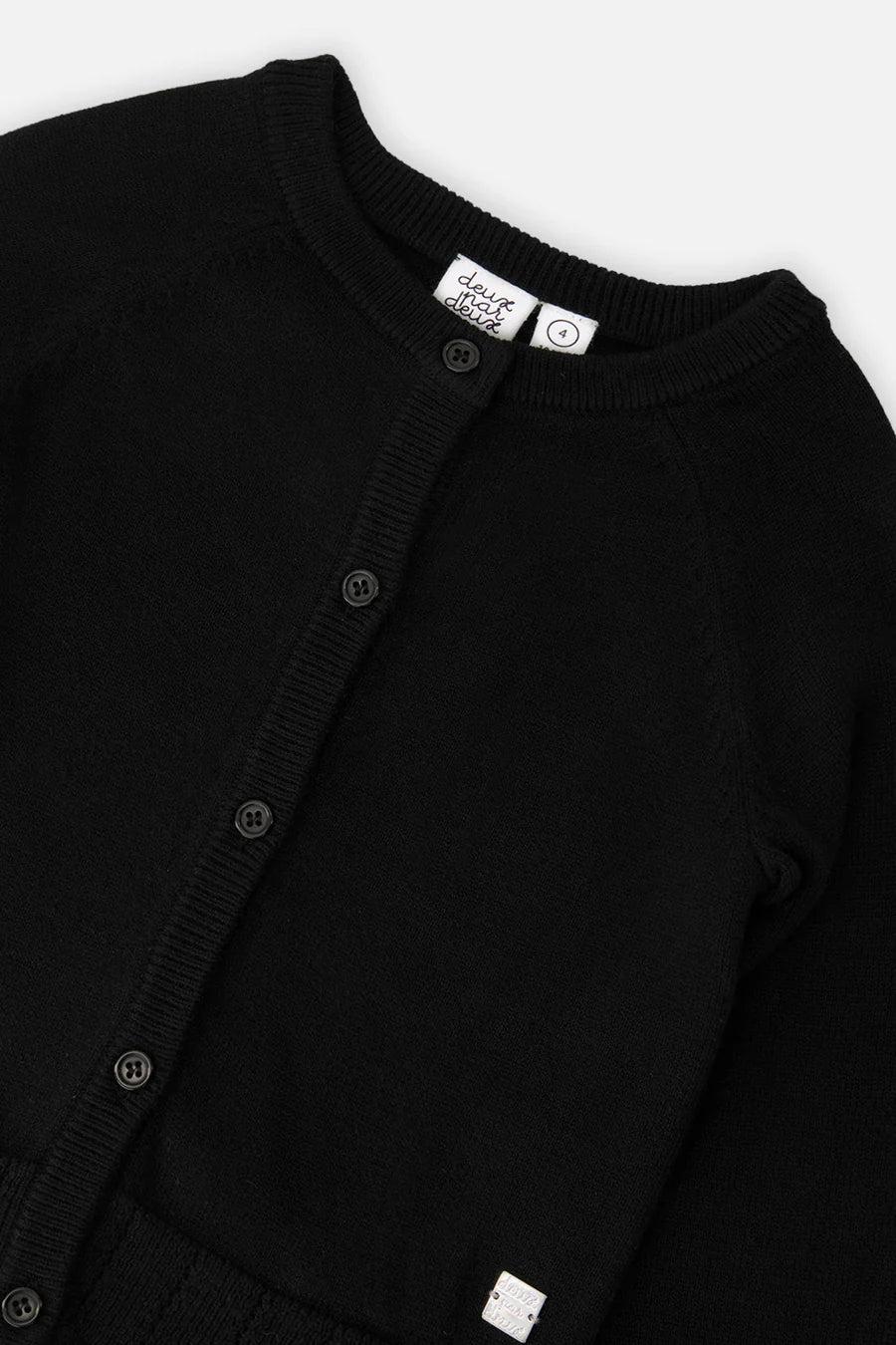 Deux Par Deux Knit Cardigan - Anthracite