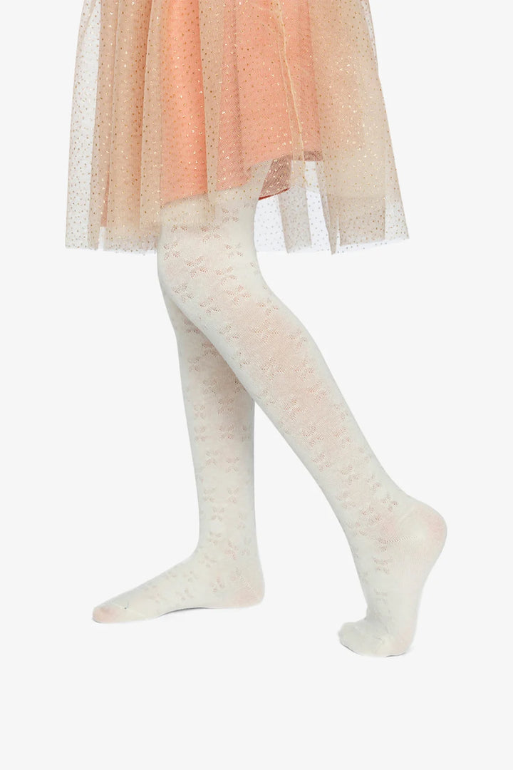 Deux Par Deux Knit Tights - Off White