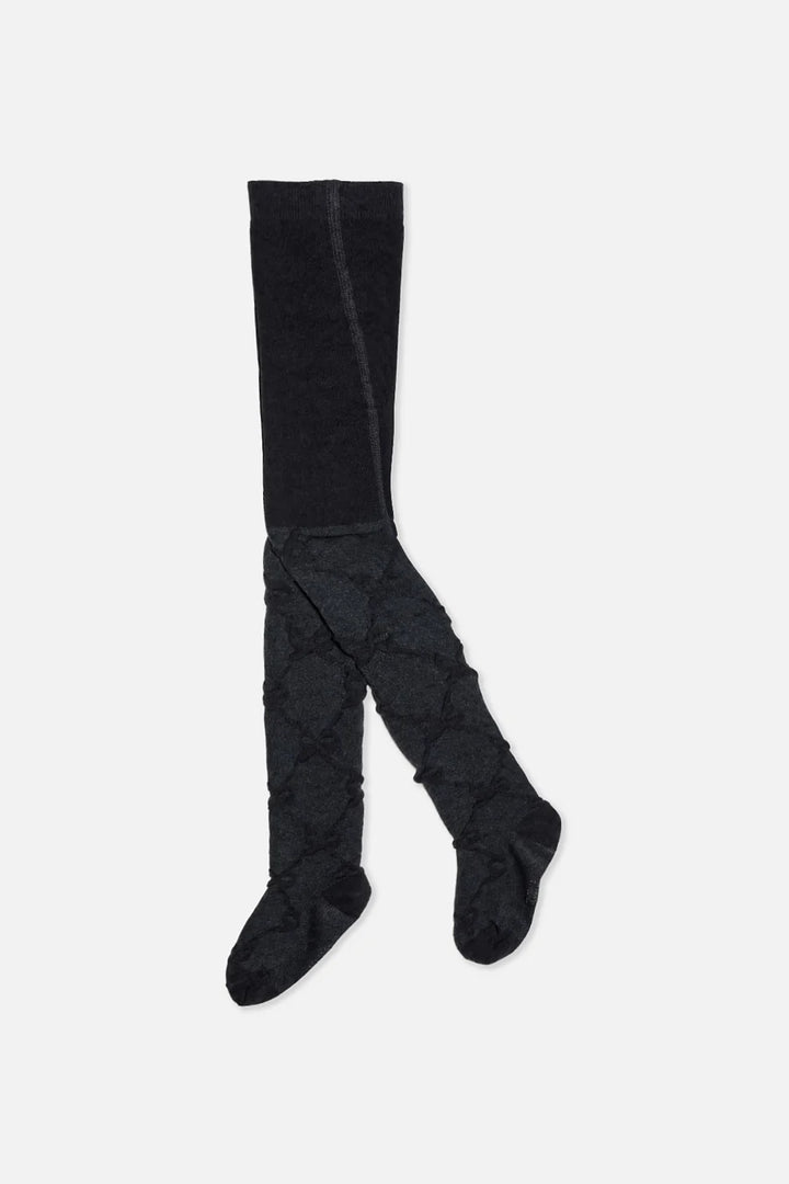 Deux Par Deux Knit Tights - Peacoat