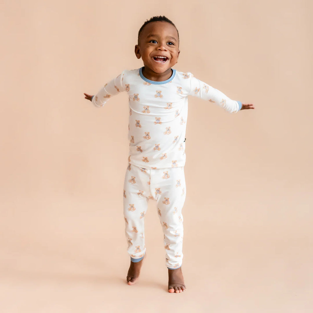 Kyte Baby Long Sleeve Toddler Pajama Set - Teddy Bear