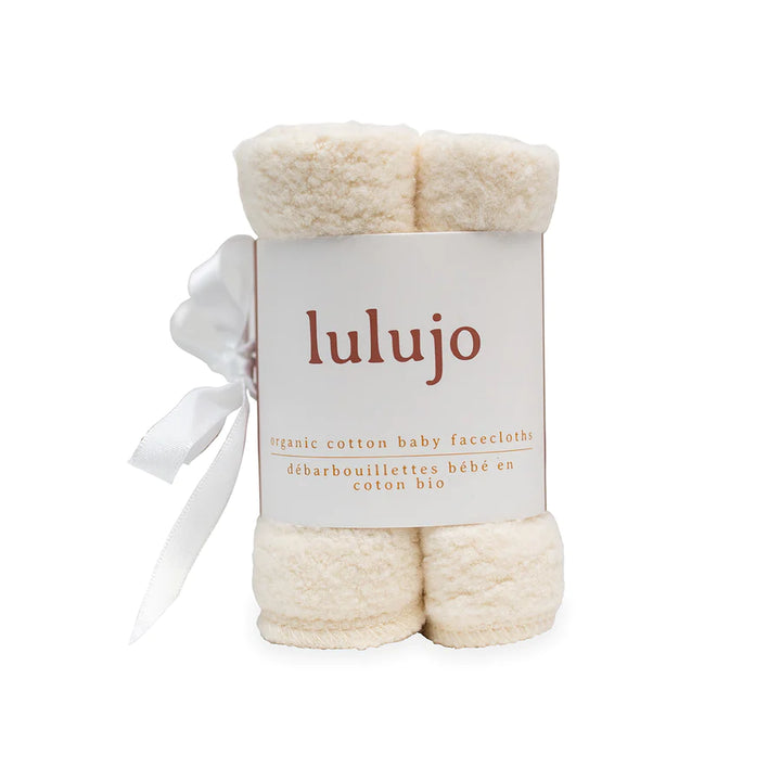 Lulujo Organic Cotton Wash Cloths - 4 pack