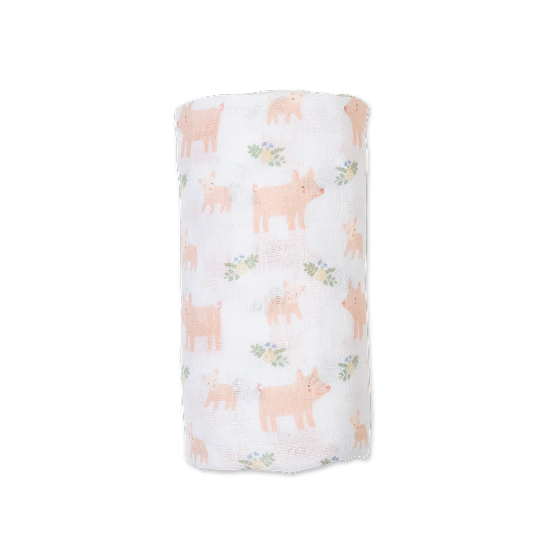 Lulujo Swaddle Blanket Muslin Cotton LG