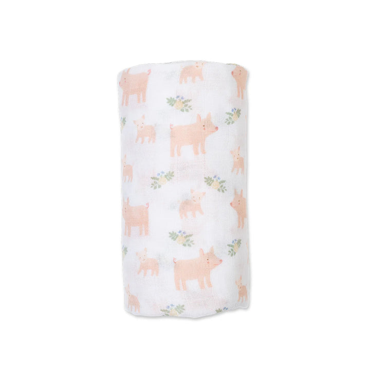 Lulujo Swaddle Blanket Muslin Cotton LG