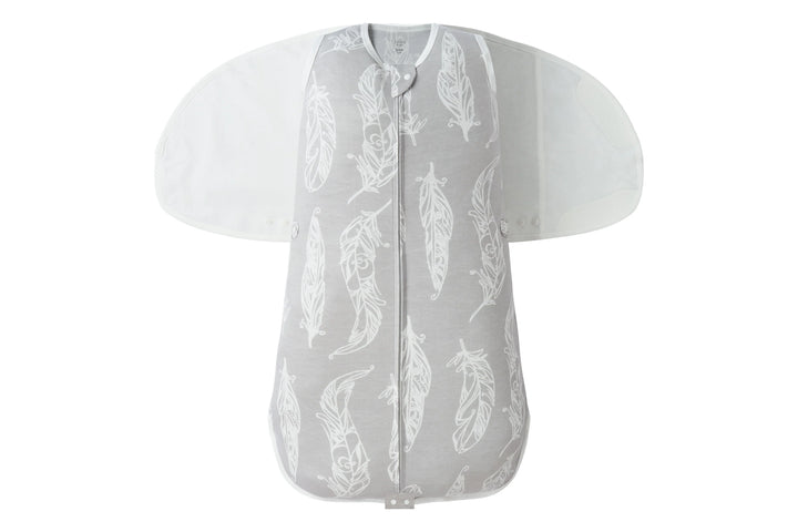 Nest Designs Bamboo Jersey Swaddle Sleep Bag 0.25 TOG - Feather Grey