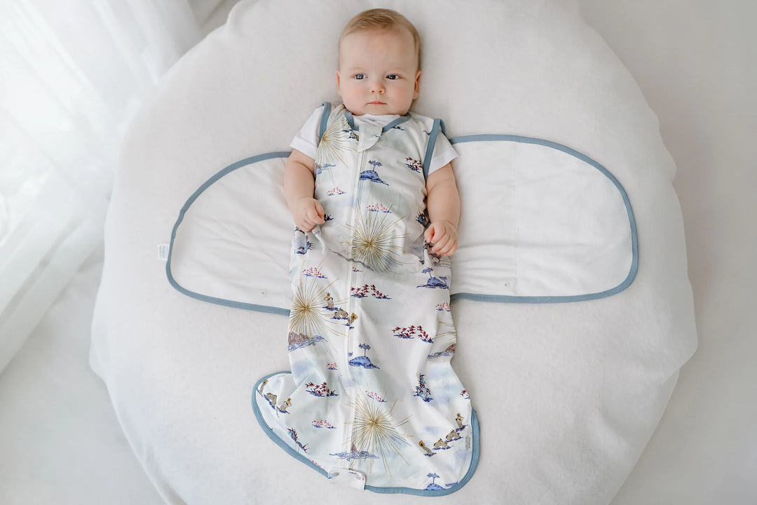 Nest Designs Bamboo Jersey Swaddle Sleep Bag 0.25 TOG - Ocean Wonders