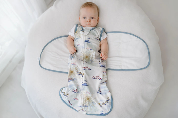 Nest Designs Bamboo Jersey Swaddle Sleep Bag 0.25 TOG - Ocean Wonders