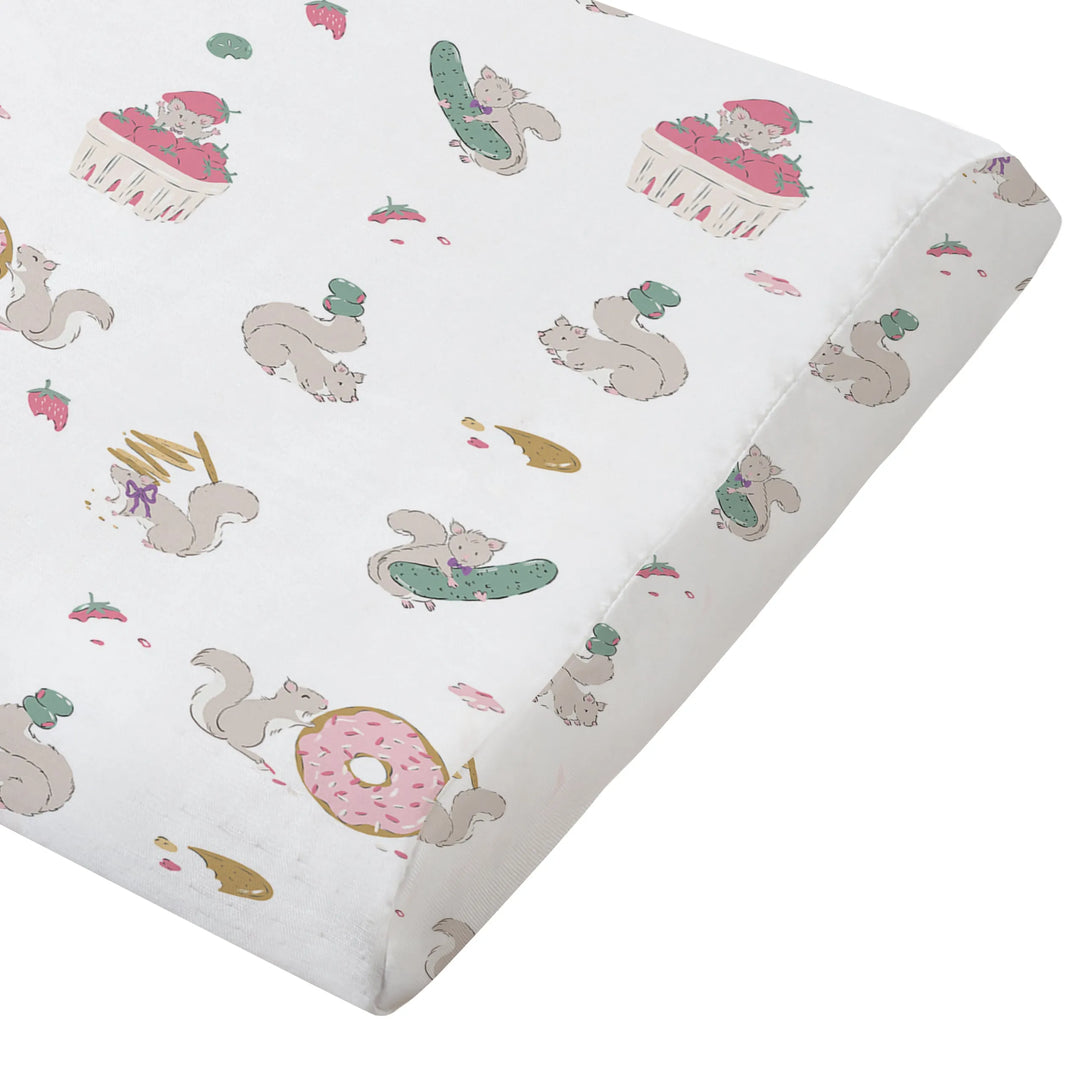Nest Designs Toddler Pillow with Pillowcase - Very Squirrelly