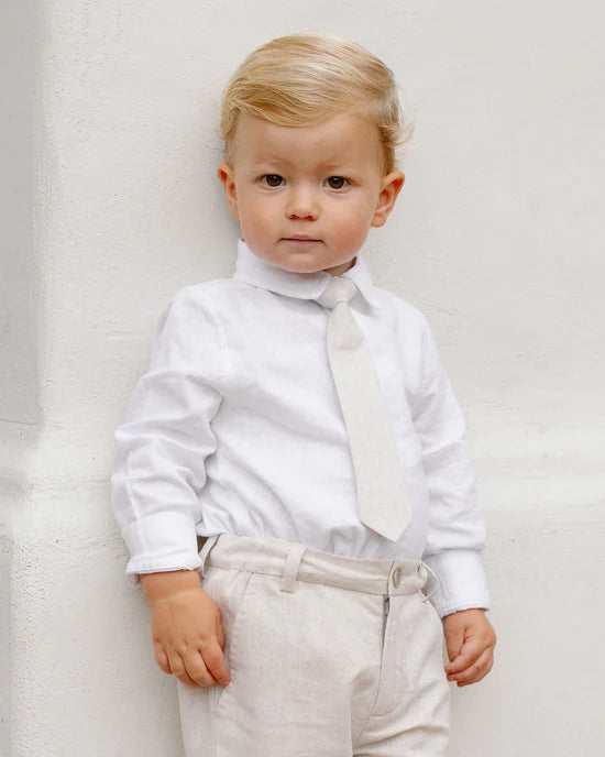 Noralee Skinny Tie - Linen