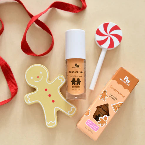 No Nasties Christmas Limited Edition Natural Kids Lip Gloss Gingerbread