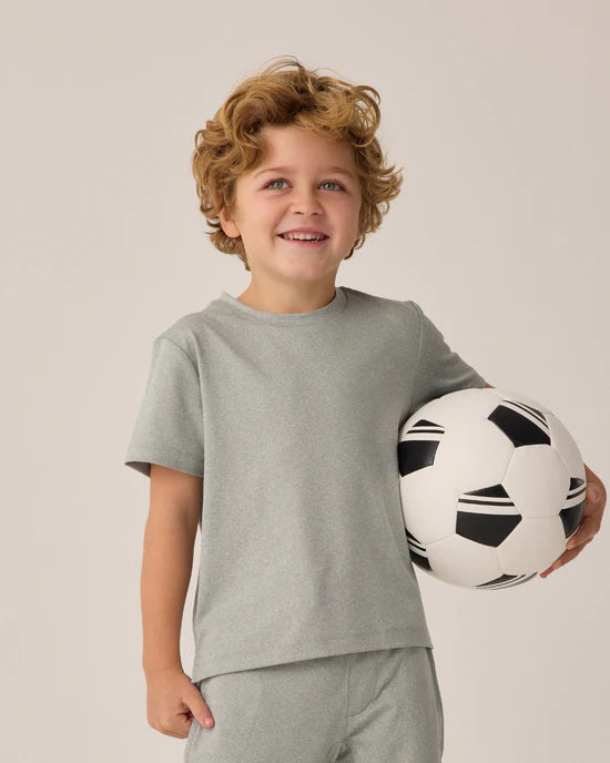 Rylee &amp; Cru Cove Essential Tee - Heathered Eucalyptus