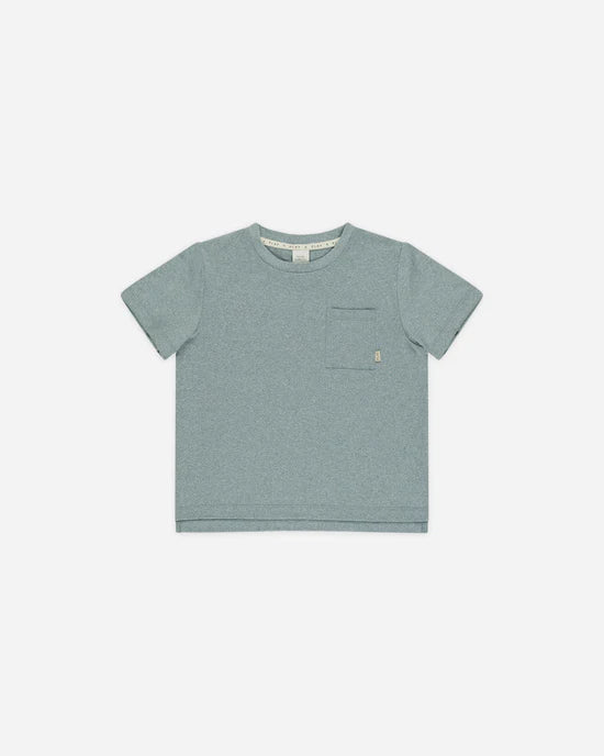 Rylee &amp; Cru Cove Essential Pocket Tee - Heathered Ocean