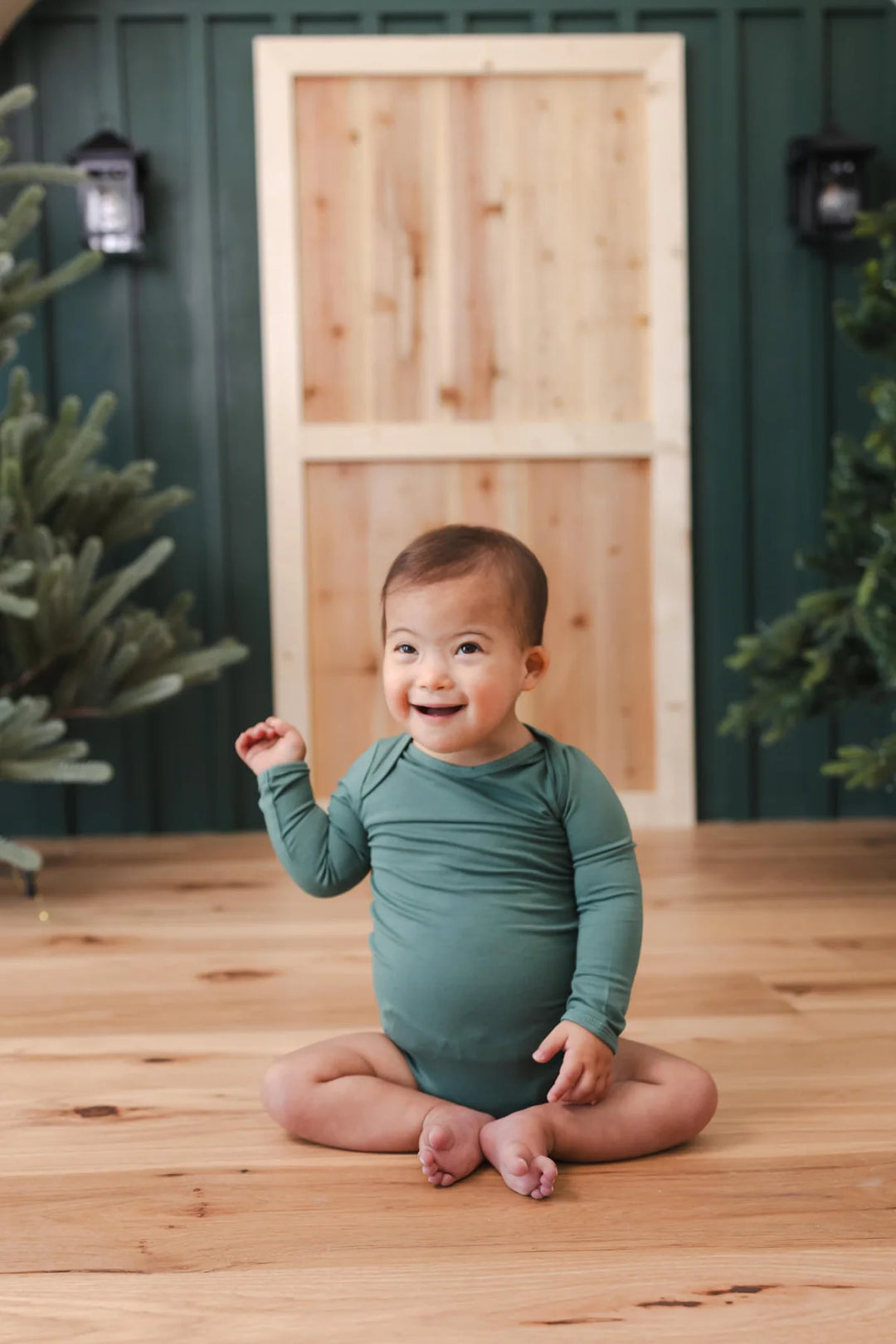 Kyte Baby Long Sleeve Bodysuit - Pine