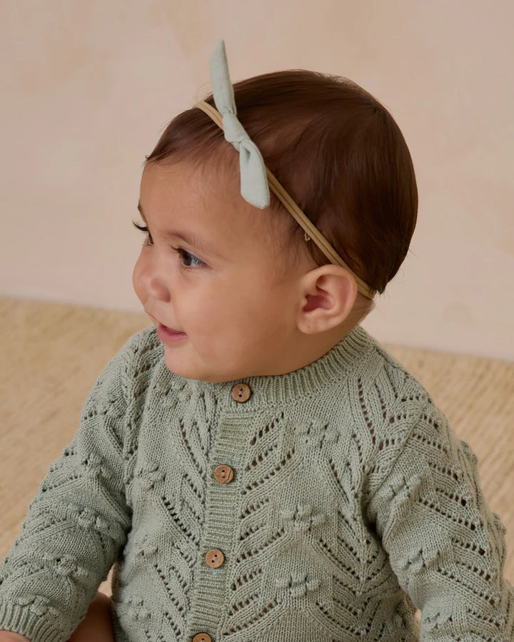 Quincy Mae Little Knot Headband - Sage