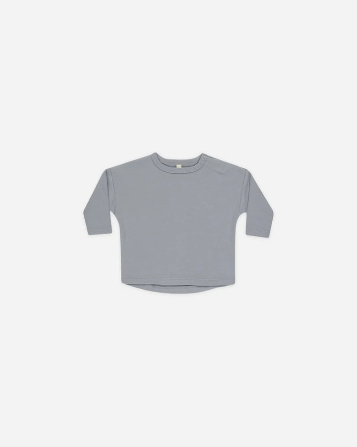 Quincy Mae Long Sleeve Tee - Blue