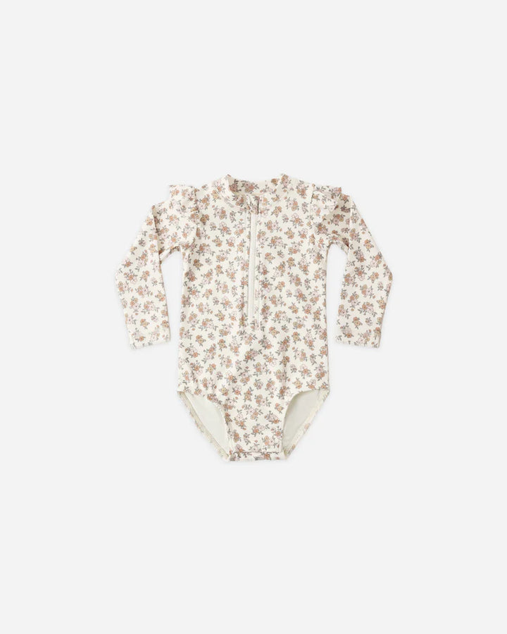 Quincy Mae Byron Rashguard One-Piece - Wildflower