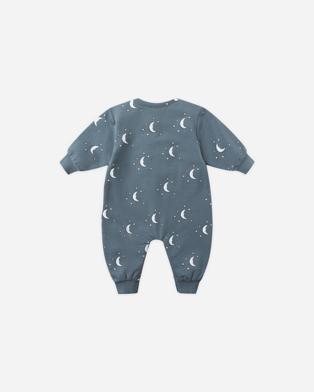 Quincy Mae Relaxed Fleece Jumpsuit - Silver Moons