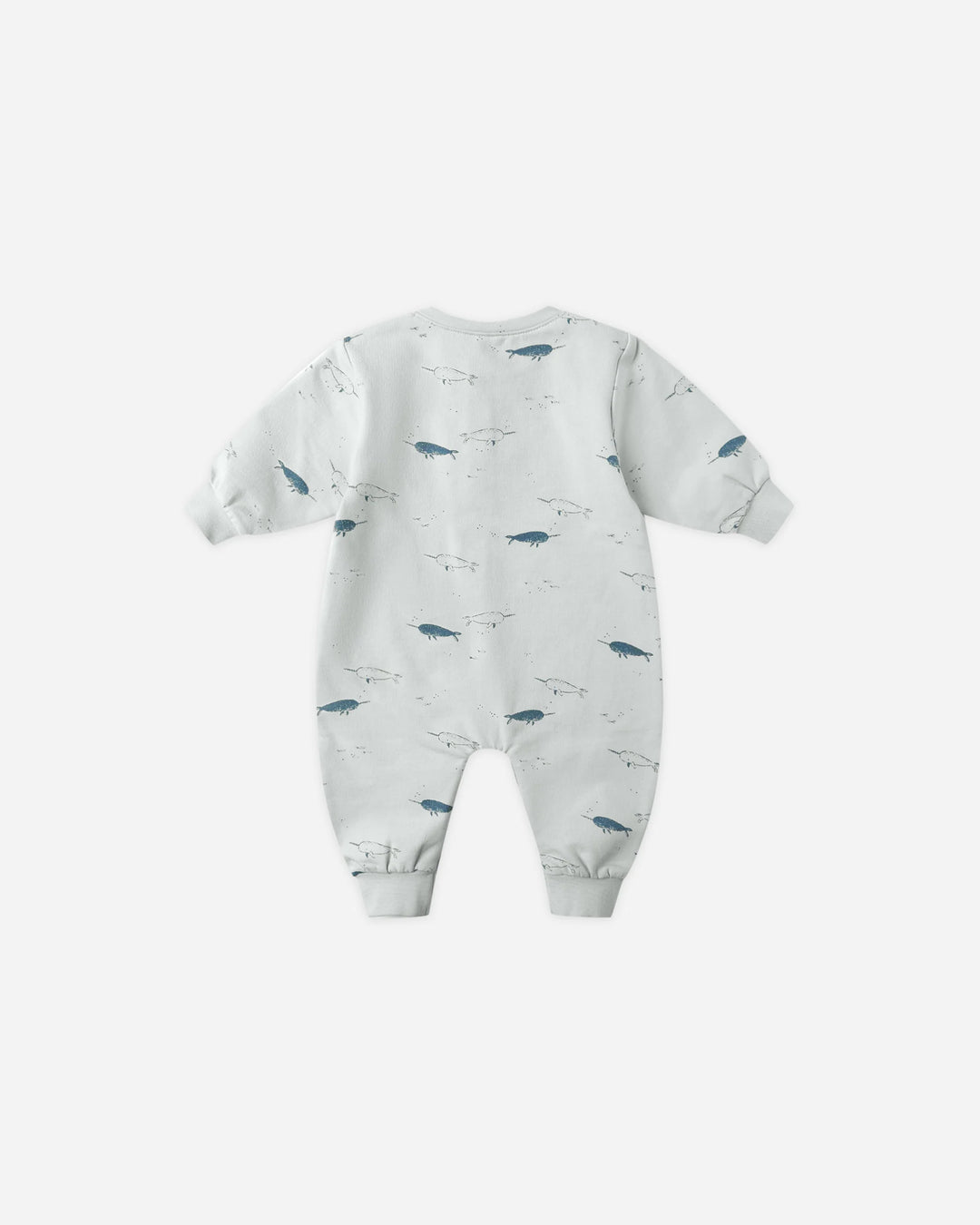 Quincy Mae Relaxed Fleece Jumpsuit - Narwhals