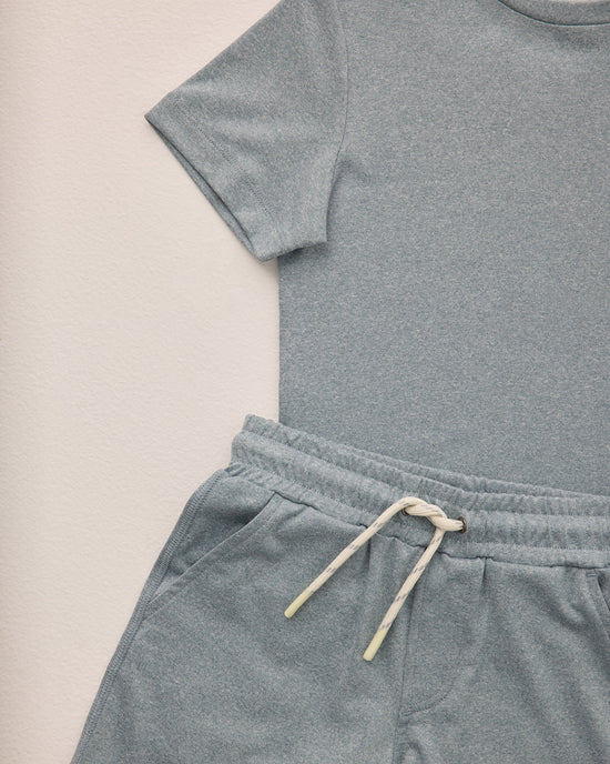 Rylee &amp; Cru Ocean Tech Shorts - Heathered Ocean