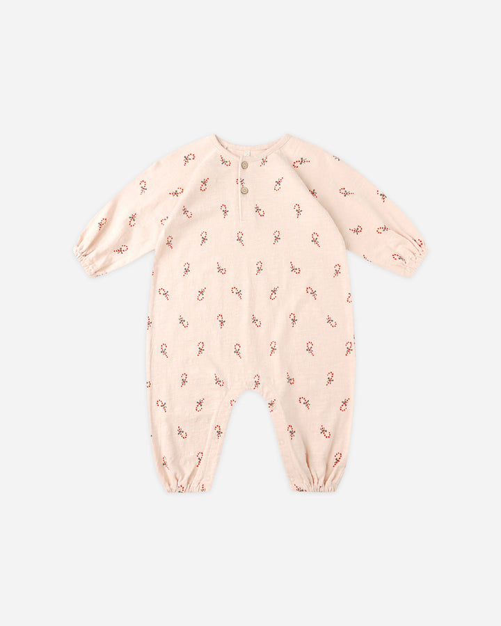 Rylee &amp; Cru Henley Jumpsuit - Candy Cane
