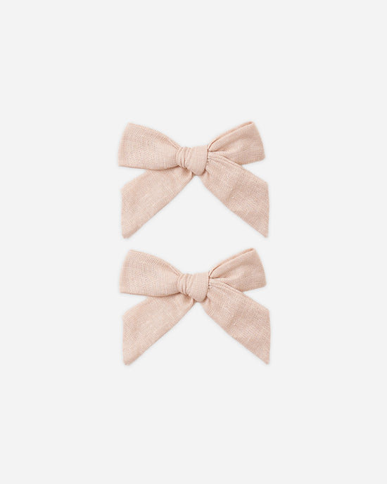 Rylee and Cru Set of 2 Bows - Blush