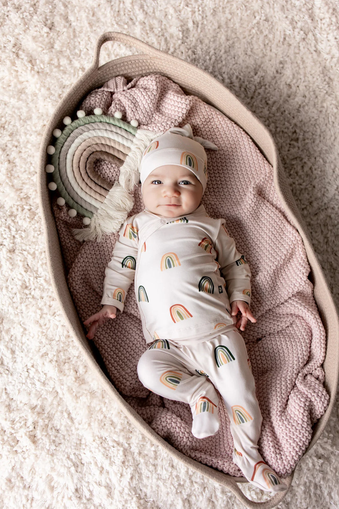Kyte Baby Take Me Home Set with Cap - Retro Rainbow