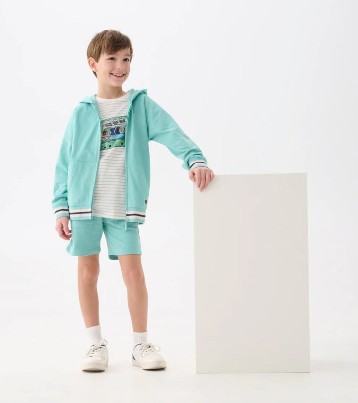 Hatley Full-Zip Hoodie - Nile Blue