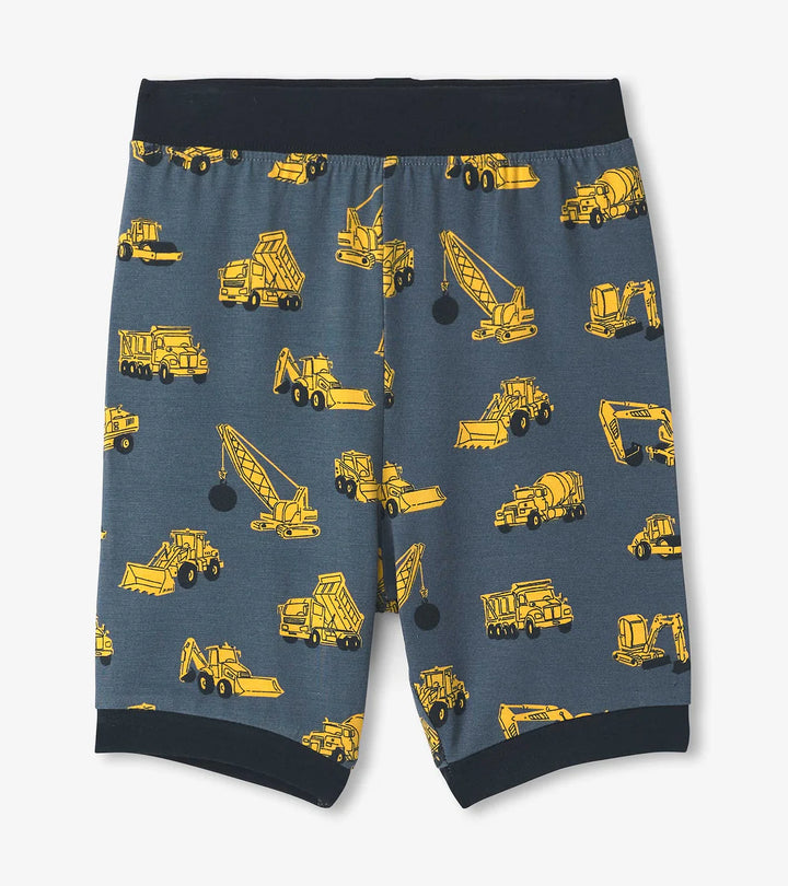 Hatley Bamboo Shorts Pajama Set - Under Condtruction