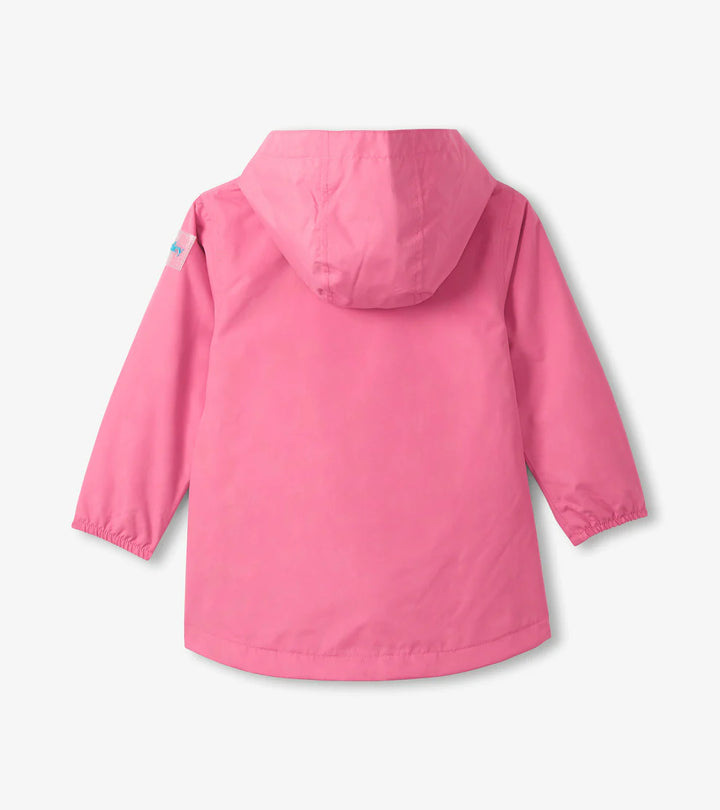 Hatley Colour Reveal Rain Coat - Pink/Butterflies