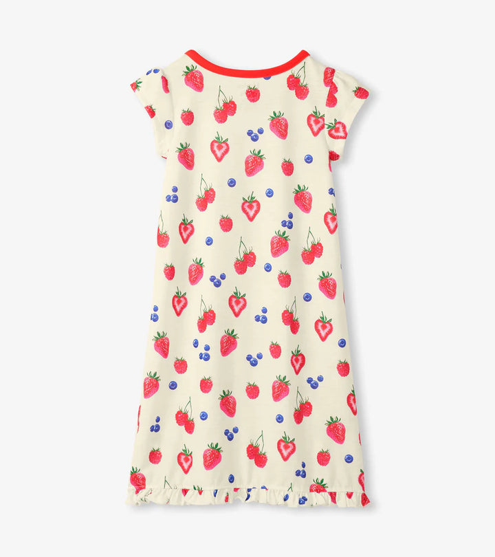 Hatley Ruffle Hem Nightdress - Summer Berries
