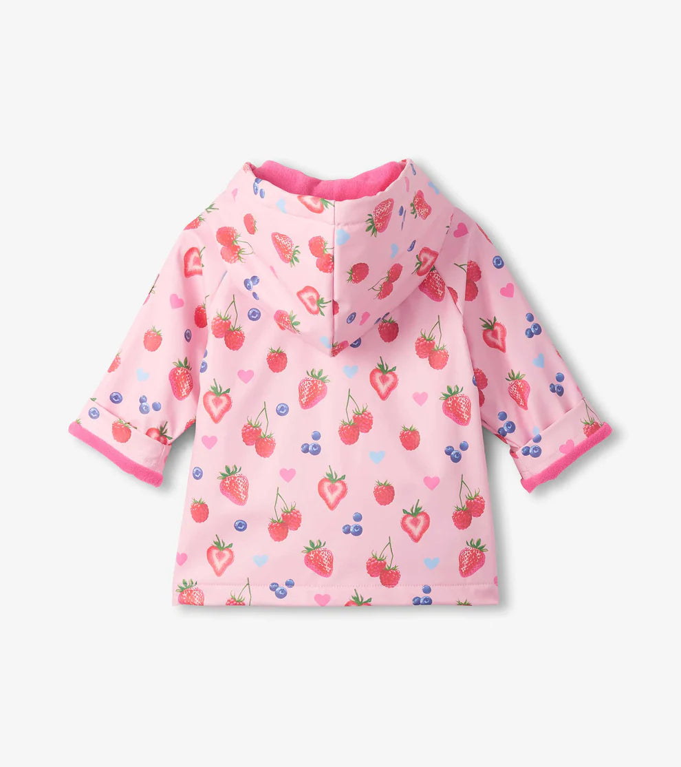 Hatley Button-Up Rain Coat - Summer Berries