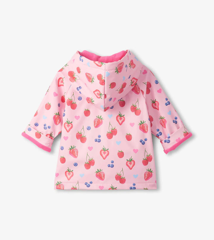 Hatley Button-Up Rain Coat - Summer Berries
