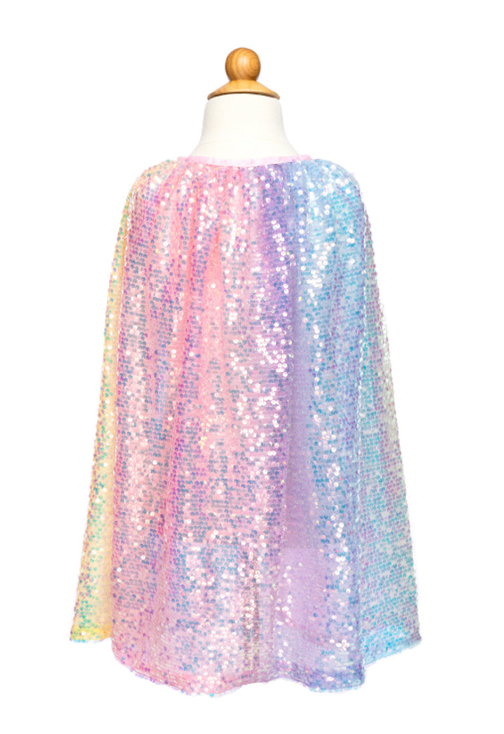 Great Pretenders Sequins Cape - Ombre Rainbow
