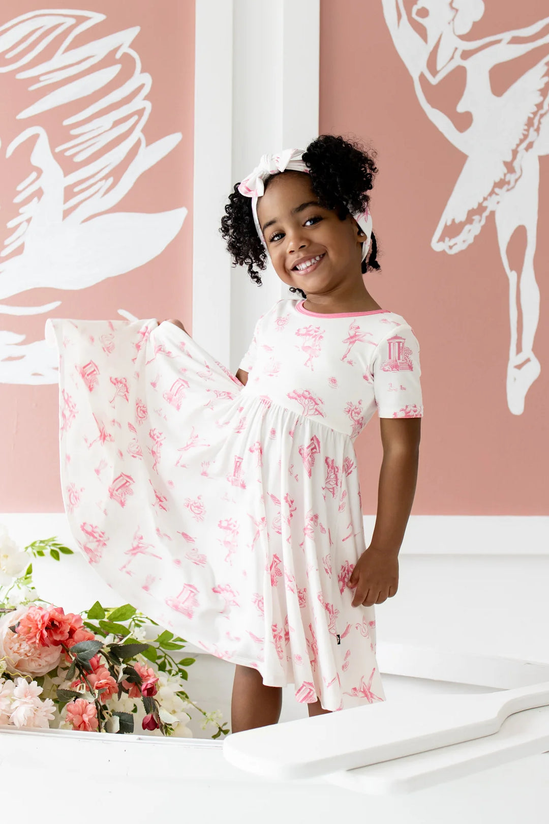 Kyte Baby Twirl Dress - Toile Ballet