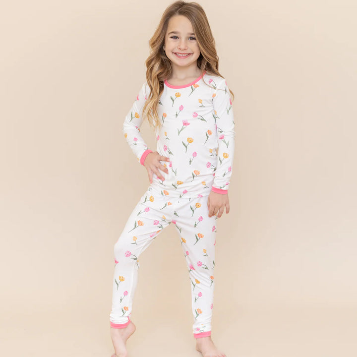 Kyte Baby Long Sleeve Toddler Pajama Set - Tulip