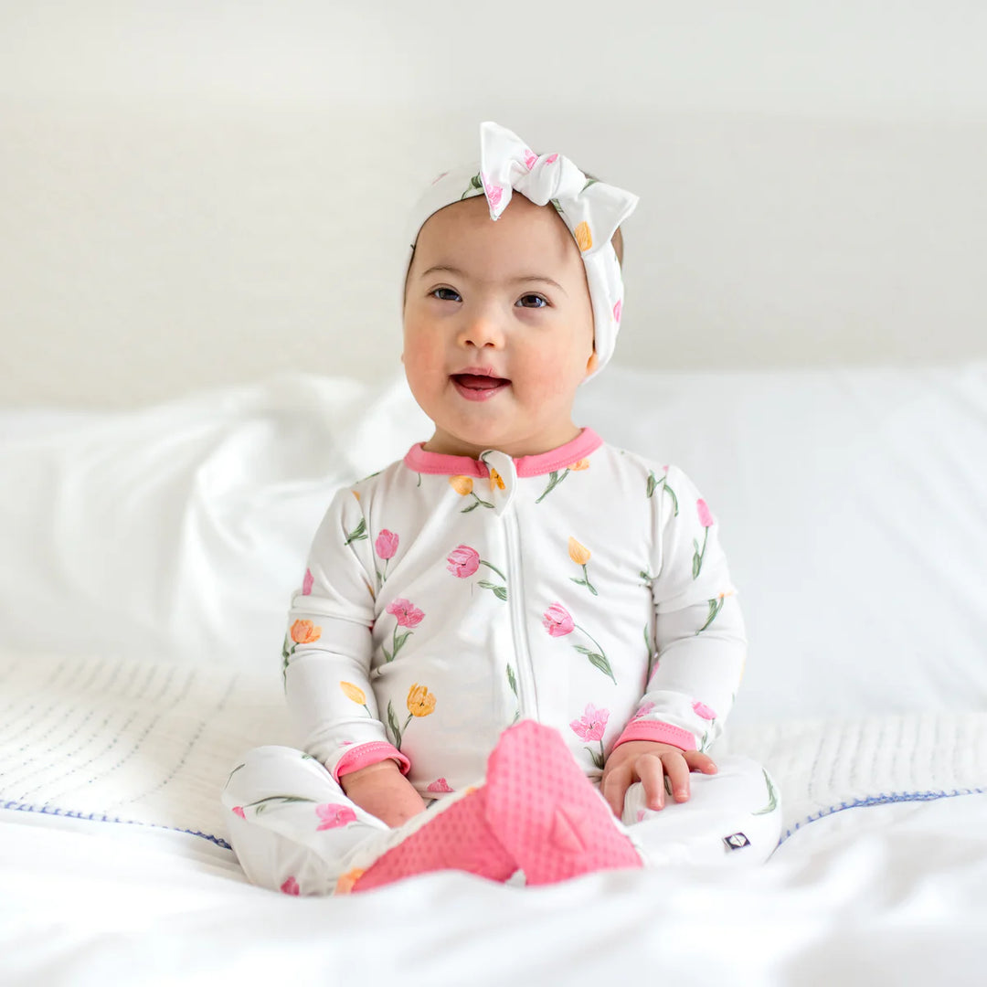 Kyte Baby Zippered Footie - Tulip