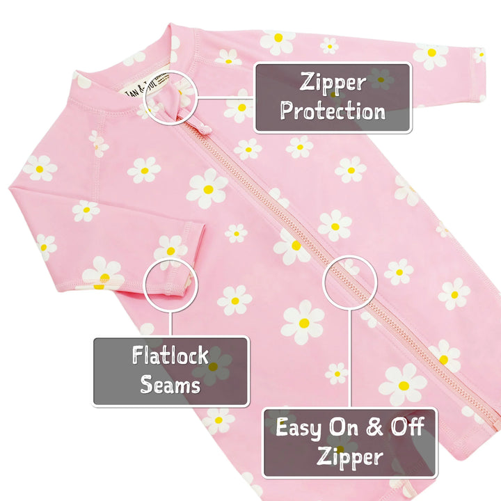 Jan &amp; Jul Sun &amp; Splash UV Jumpsuit - Pink Daisy